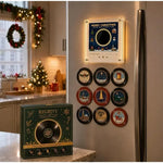 Christmas Retro Vinyl Fridge Magnet Music Box