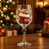 Festive Christmas Wine Glasses Gift Box Set