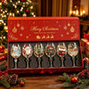 Festive Christmas Wine Glasses Gift Box Set