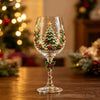 Festive Christmas Wine Glasses Gift Box Set